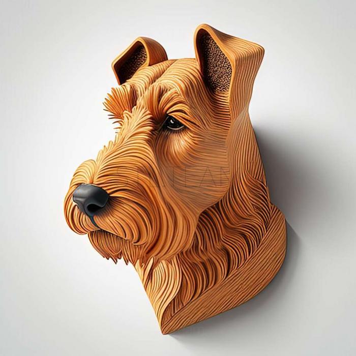 3D model Welsh Terrier dog (STL)